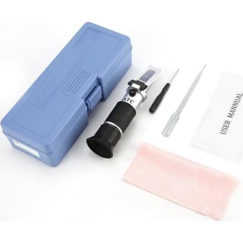Handheld Refractometer Ethylene Glycol Antifreeze Battery Fluid Content Coolant Cleaner Meter Mini ATC Measuring Tester