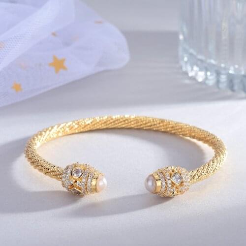 European and American design simple opening adjustment sand gold bracelet womens fashion simple versatile Bracelet