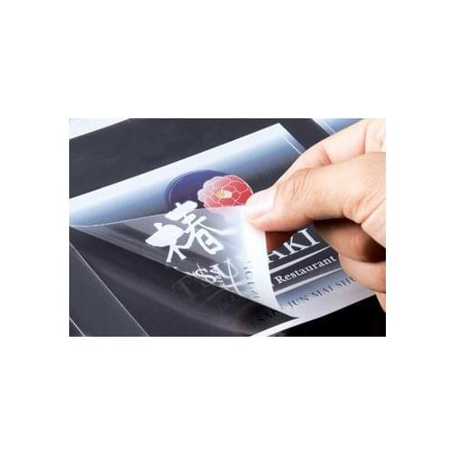 High quality clear vinyl transparent label sticker,Static Cling Clear Lens Sticker for Glasses ---PX8044