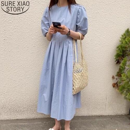Vinatge Elegant Women Long Dress 2021 New Summer Dress Korean Candy Color Loose Maxi Dresses Party Dresses Female Vestidos 14513