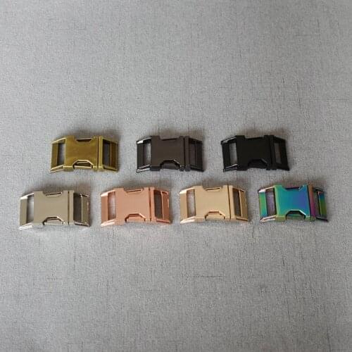 1 pcs/pack 25mm DIY Accessories Backpack Buckles Dog Collar Quick Release Metal Buckle Safety Clasp Outdoor Paracord Bracelet