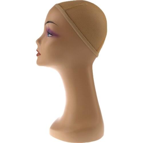19 Inch Long Neck Female Mannequin Manikin Head Model Wig Cap Display Stand