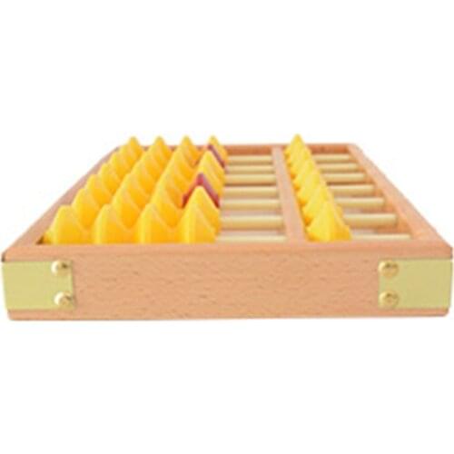 7 Column Non-Slip Hanging Wooden Abacus Chinese Soroban Educational Tool Mathmet 24BB