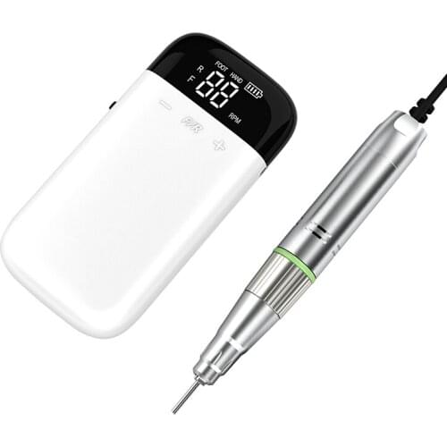 20W Rechargeable Nail Drill Machine 30000RPM Strong Power Portable Electric Nails Drill Equipment for Manicure Pedicure Cutter