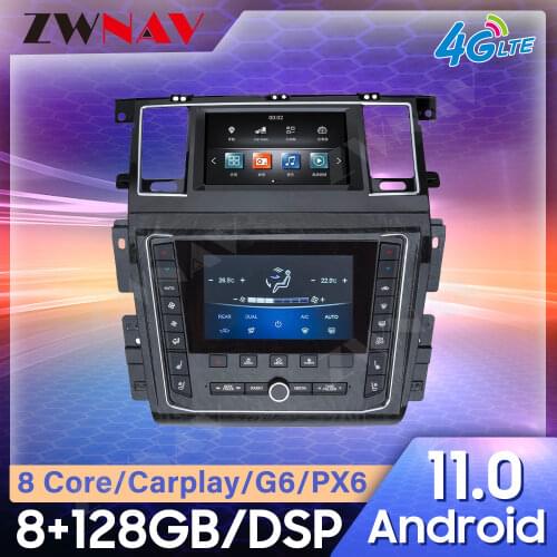 For Nissan Patrol 5 Y61 Multimedia Player Auto Audio Stereo Radio Recorder GPS Android 9 PX6 64GB Tesla Screen Carplay
