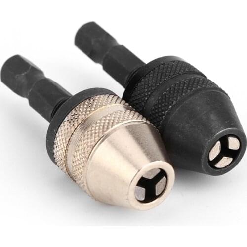 Keyless Drill Chuck Screwdriver Impact Driver Adaptor 1/4 '' Hex Shank Drill Bit Tool Quick Change Convertor