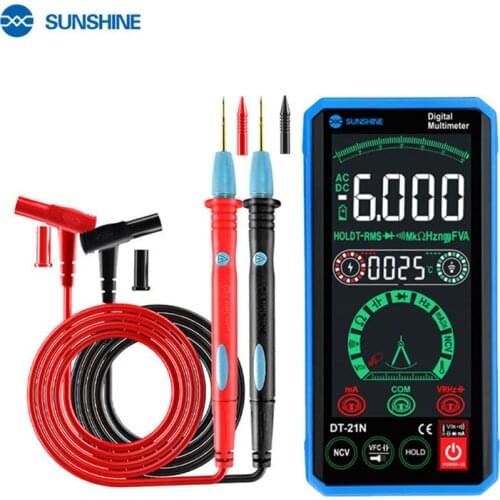 Intelligent Touch Digital Multimeter Current/Voltage Resistance Colorful Screen Tester Dignostic Meter for Testing & Maintaining