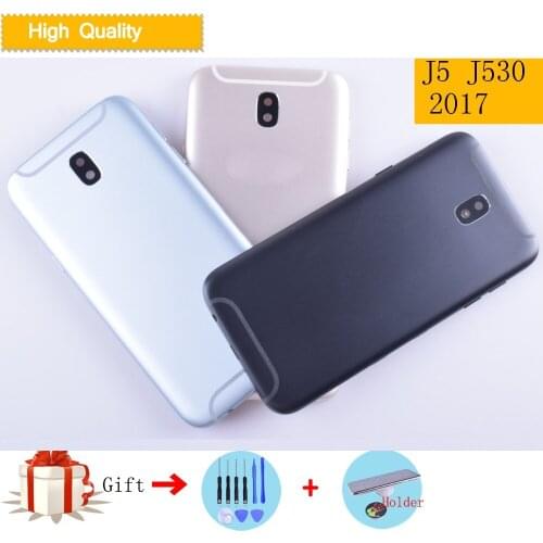 Battery Cover Housing For Samsung Galaxy J5 2017 J530 J530F Back Cover Case Rear Door Replacement Parts with Logo buttons