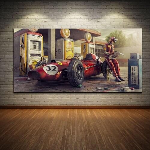 Manthey-Racing Art Print GT3 R Grello Racing Car Poster Print Canvas Painting Home Decor Wall Art Picture For Living Room