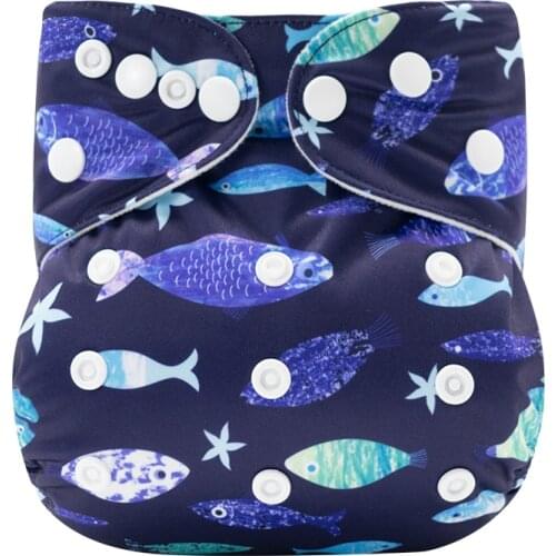 Cute Baby Diapers Washable Nappies Reusable Adjustable Eco-friendly Diaper Cover Wrap Baby Pocket Cloth Diaper couches lavables