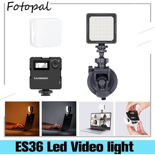 Fotopal Led Zoom Laptop Computer Light Kit for Video Conferencing Calls Photography Lighting with Suction Mounting Cap Kit