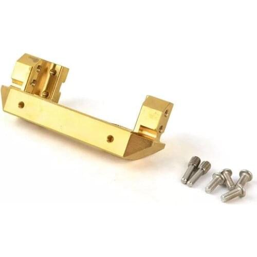 RC Model car upgrade accessories TRX4 front steering gear bracket, steering gear fixing seat, brass material with machine screws