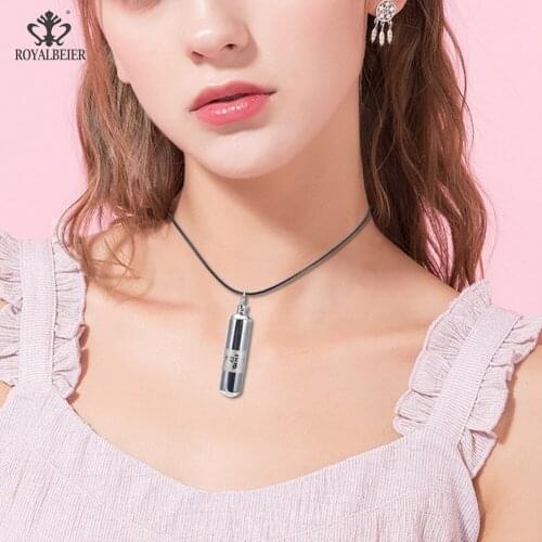 RoyalBeiery Necklace Pendant Car Pendant Perfume Container Mini Perfume Container Hair Ashes Memorial Bottle Filling Bottle