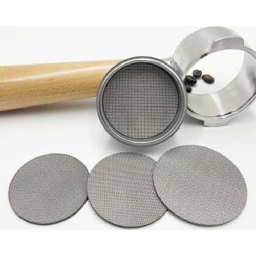 Practical Metal Filter Screen Anti-rust Portable Lightweight Stainless Steel Round Filter Mesh Coffee Making Accessory for Home