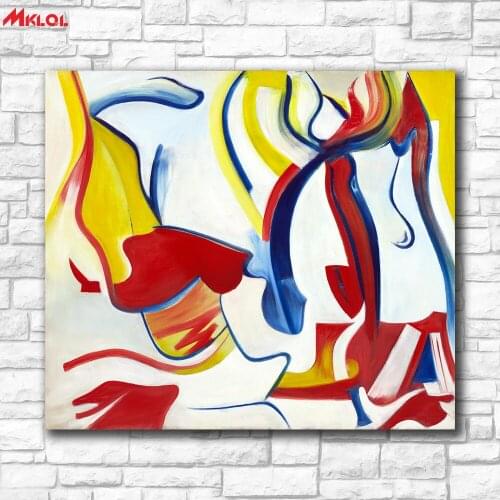 Rider-untitled-vii by willem-de-kooning Oil Painting Wall Art Paintings Picture Paiting Canvas Paints Home Decor Print Painting
