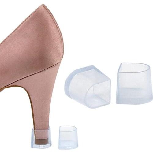 Silicone Heel Protectors Heel Stoppers Latin Stiletto Dancing Covers Antislip High Heeler For Bridal Wedding Shoes Accessories