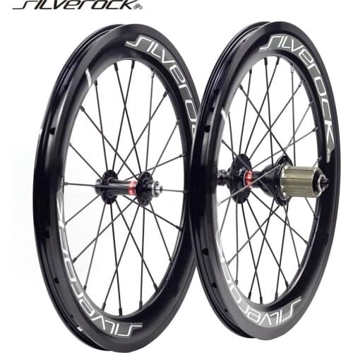 SILVEROCK SR40 Alloy Aero Wheels 406 451 Rim V Brake 74mm 100mm 130m 40mm High Profile for Fnhon JAVA Folding Bike Wheelset