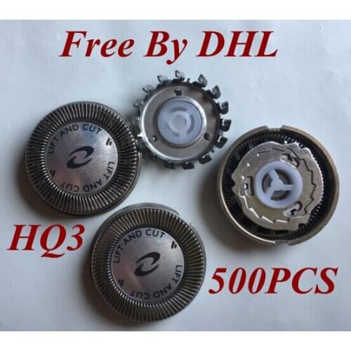 500PCS HQ3 replace head razor blade for philips shaver hq4 hq55 hq56 HQ46 HQ322 HQ340 HQ342 HQ360 HQ362 HQ380 HQ382 HQ384 HQ386