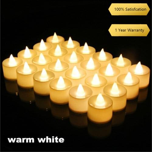 36pcs LED Candles Warm White Led Flameless Candles Battery Operated Moving Artificial Tea Light for Wedding Anniversary Party