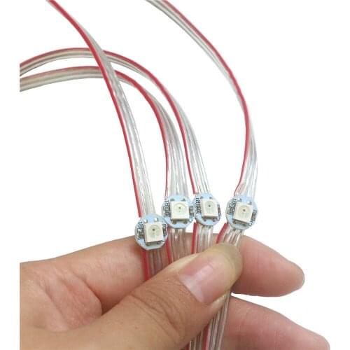 New Version 5V WS2812B LED Module Light String Pre-soldered Nodes Addressable Idividually Panel Built-in SMD 5050 RGB Color