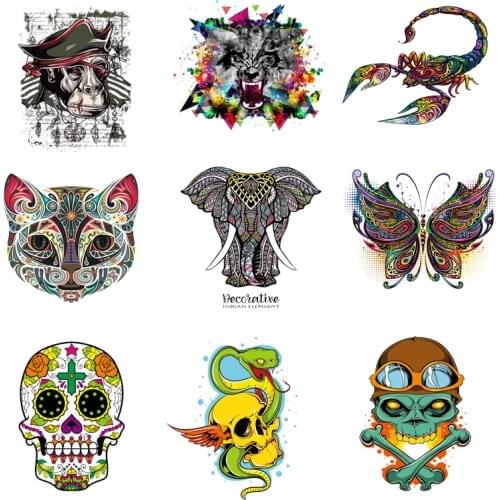 Iron-on Transfers for Clothing Patches Clorhing Stickers Stripe Dress Diy Punk Patch Pvc Vinyle Adhesive Flex Fusible Transfer A