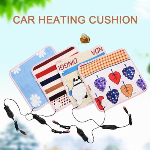 Universal Car Seat 12V/24V 20W Electric Heated Cover Cushion Heater Pad Winter Color Random Delivery Car Accessories