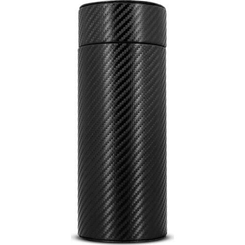 Hot sale CIGARLOONG Cigar Tube Travel Portable Carbon Fibre Moisturizing Tube with Humidifier Hygrometer Humidor Tube CLJ-3013A