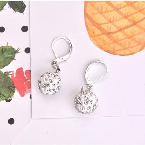 MENGYI Fashion Elegant Dangle Shiny Zircon Ball Earrings Women 9 2 5 Simple Jewelry Valentines Gift Wedding Party Drop Earrings