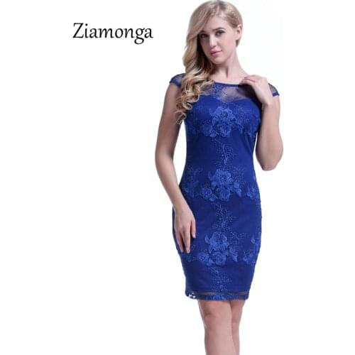 Ziamonga Lace Patchwork Sexy Evening Party Dresses Runway Vestidos Fashion Women Wear To Work Pencil Dress Summer Casual Dress