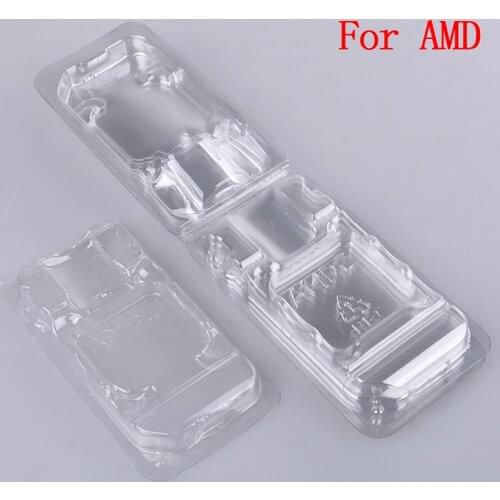 10pcs CPU Clamshell Tray Box AMD Case Holder Protection For AMD 754 905 938 939 AM2 AM3 FM1 FM2