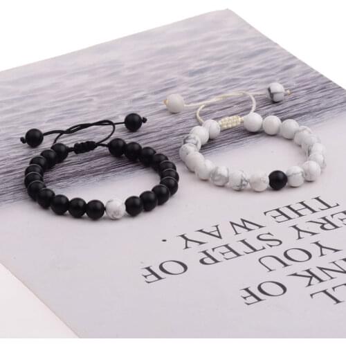 2 PCS Couples Bracelet Lovers Bracelet His & Hers Newest Weaving Friendship Gift