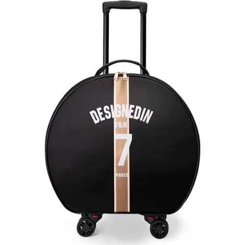 2020 New Round Trolley suitcase carry on travel bag cabin box spinner brand Rolling luggage bag girl&women Fashion Boarding bag