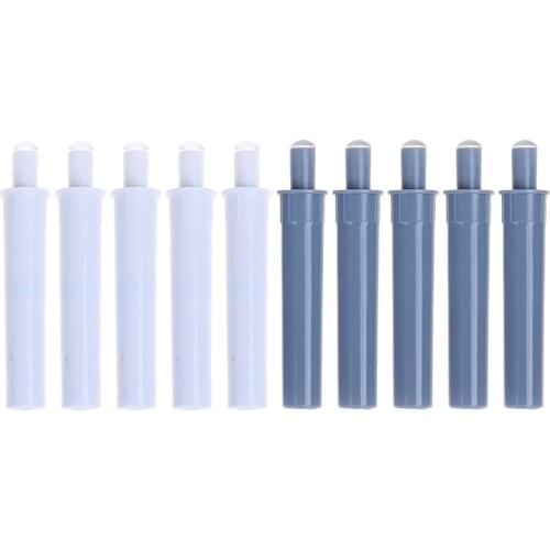 5PCS Gray/White Push To Open System Damper Buffer For Cabinet Door Cupboard Catch With Magnet For Kitchen Furniture Hardware