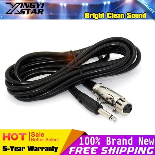 3m XLR 3 Pin to 1/4" 6.5mm Jack Audio Cable Line For Video Studio Mixer DJ Guitar Microphone Power Amplifier Aux Lead Wire Cord