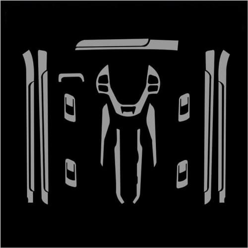 Car-Styling New Car Interior Trim Dashboard Clear Paint Protective Film Stickers for Ford Explorer 2017-2018