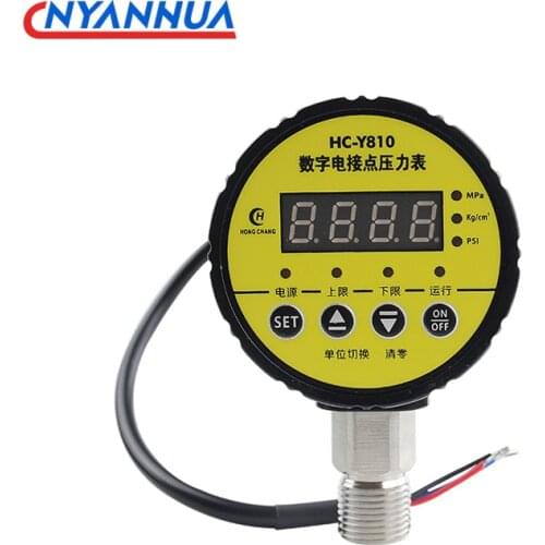 Digital Pressure Gauge Digital Intelligent Pressure Gauge Pump Negative Pressure Water Pressure Switch Controller AC220V 380V