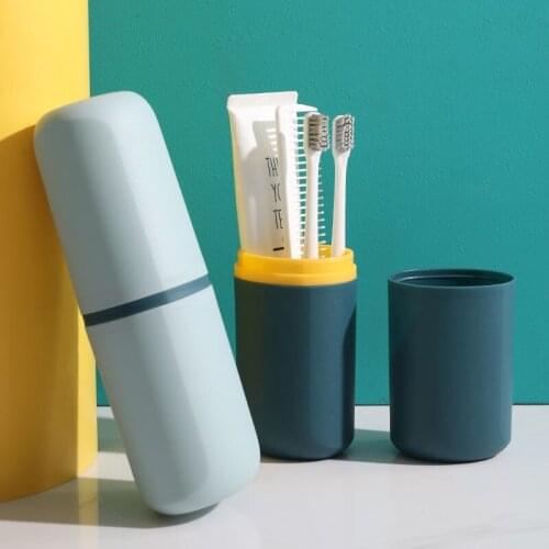 Nordic Bathroom Toothbrush Holder Home Outdoor Travel Portable Toothbrush Toothpaste Storage Box Simplicity Organizer Dispenser