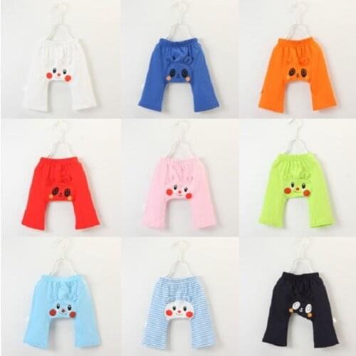 Cartoon Baby PP Pants 100% Cotton Children Trousers Bunny Bear Animal Boy Pant Newborn Underpants Diaper Cover Girl Britches 0-3