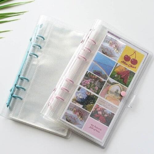066E Photo Album Portable Solid Color Name Card Book Photocard ID Holder Picture Storage Case Wedding Graduations Gifts