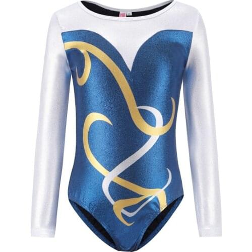 Child Girls Gymnastics Acrobatics Jumpsuit Long Sleeves Sleeveless Athletic Dance Leotards Dance Wear 5-14 Years