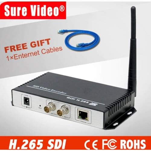 H.265 / H.264 HD SDI To IP Streaming Video Audio Encoder Wifi With HTTP /RTSP /RTMP /UDP /ONVIF Protocol