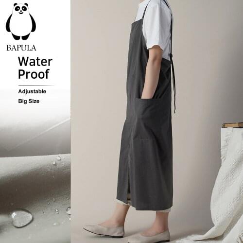 Florist artistic Apron Cotton Linen Gardening Coffee shops flower Korea Aprons For Cooking Baking women