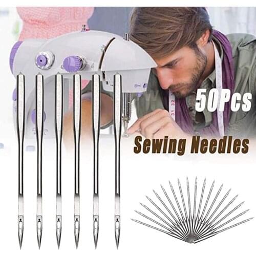 50pcs/Set Household Sewing Machine Needle Universal Regular Point For Singer Brother Sewing Apparatus Machine Accessories