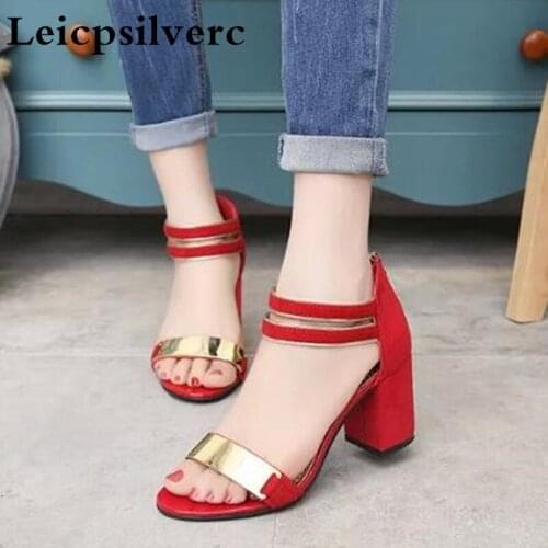The summer is new fashionable comfortable Korean womens shoes fish mouth high heel women sandals