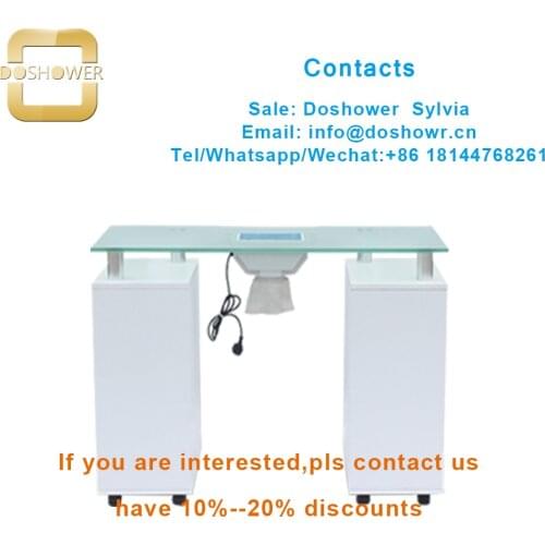 Doshower DS-W2021acrylic nail brush nail table with nail tables beauty salon manicure for manicure pedicure spa table