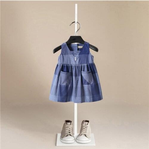 Lovely Princess Girls Summer Cotton Dress for Kids Luxury Summer Sleeveless Brand Toddler Girl Party and Wedding Dresses Clothes