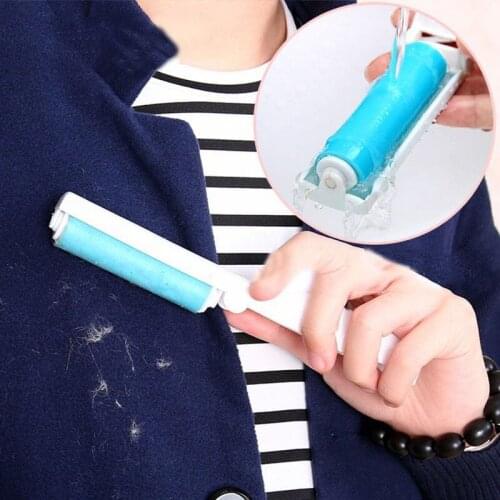 Washable Lint Sticky Roller Clothes Wheel Sticky Roller Travel Portable Clothes Duster Hair Dust Remover