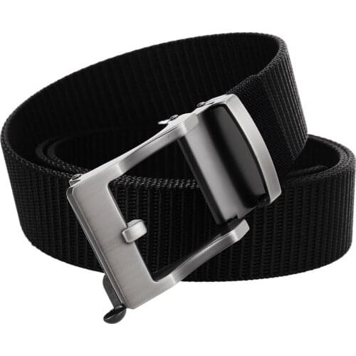 New High Quality Fashion Male Nylon Braided Belt Mens Alloy Belt Buckle Belts for Men Luxury Designer Brand G135-24051
