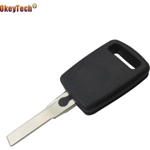 OkeyTech Replace Uncut Blank Blade Auto Remote Car Transponder Chip Key for Audi A4 A4L A6 A6L A3 Q3 Key Cover Case Fob No Logo