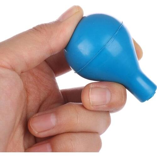 High Quality 1Pc Blue Rubber Pipette Filler Bulb For 2ml 5ml 10ml Glass Pipette Laboratory Dropper Cap Accessories